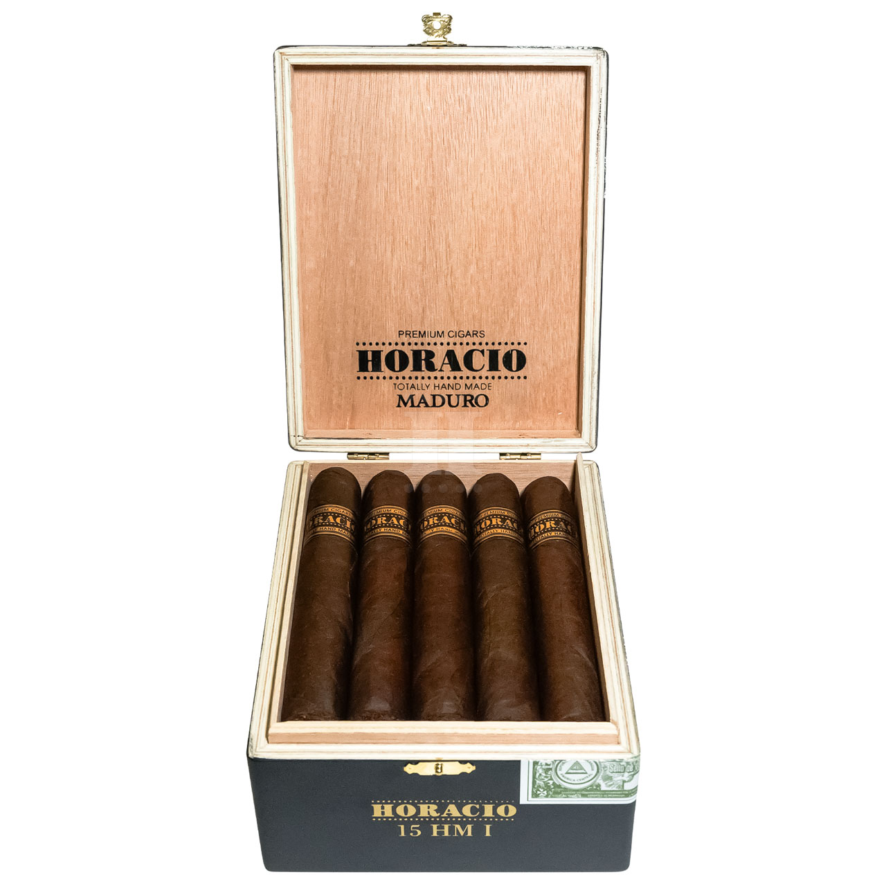 Horacio HMI Maduro series box open front