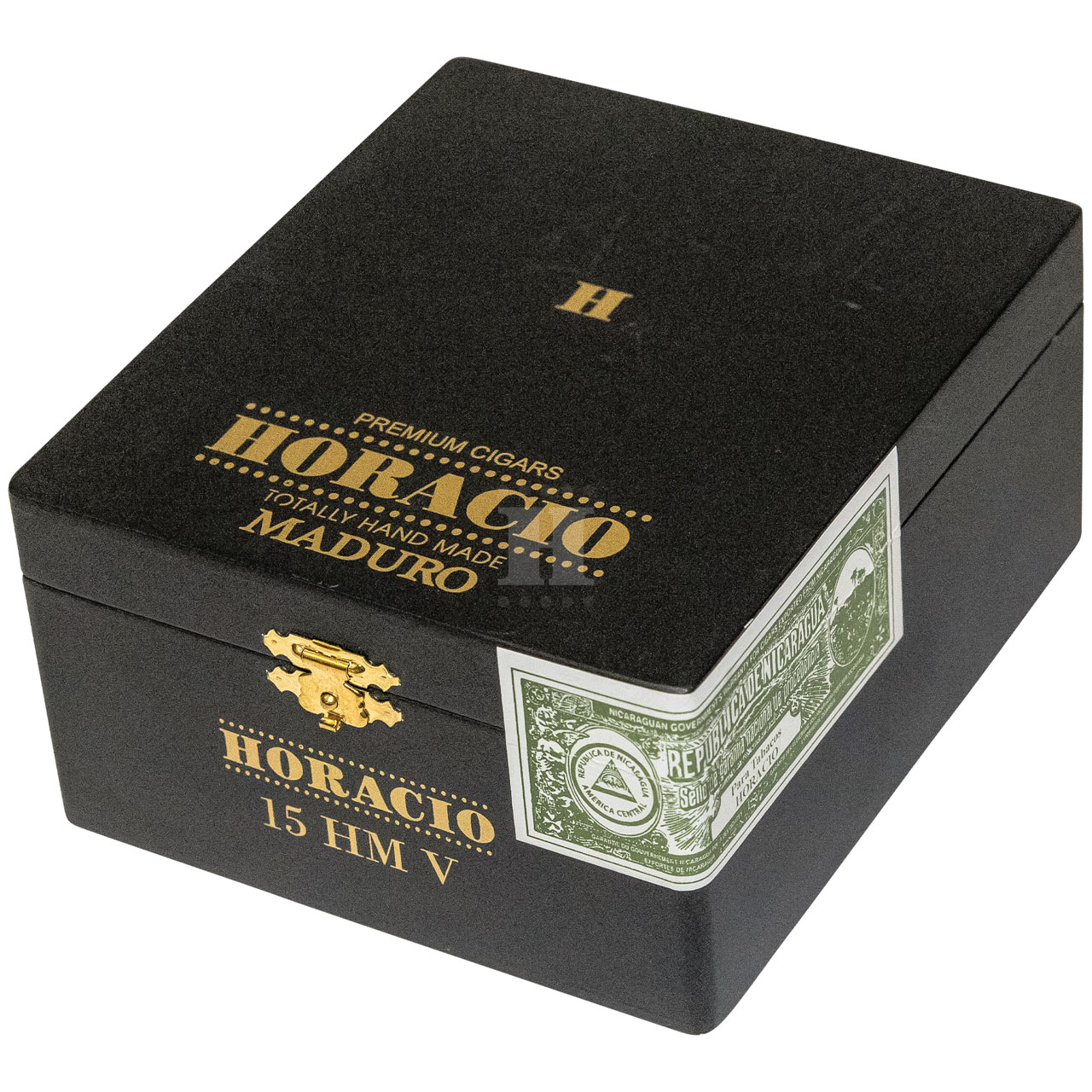 Horacio HMV Maduro series box close angle